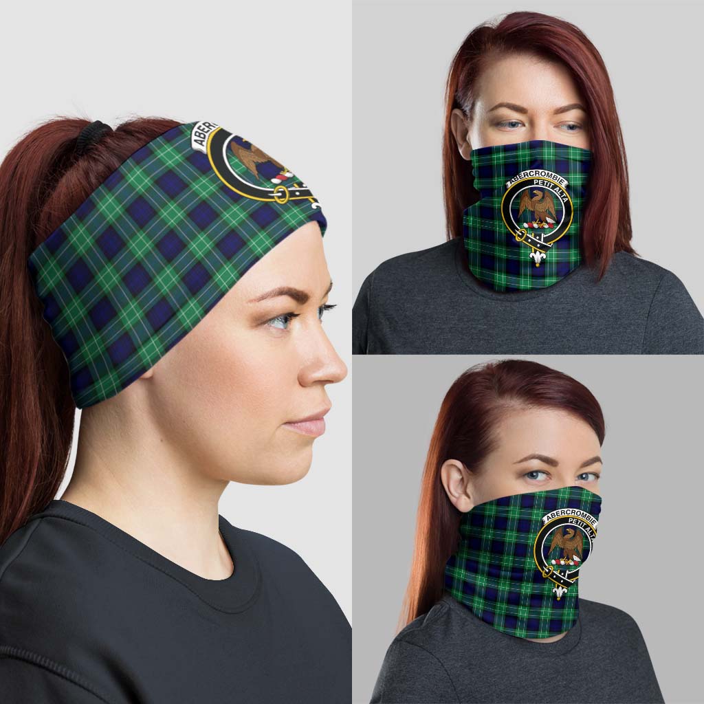 Abercrombie Tartan Neck Gaiters, Tartan Bandanas, Tartan Head Band with Family Crest