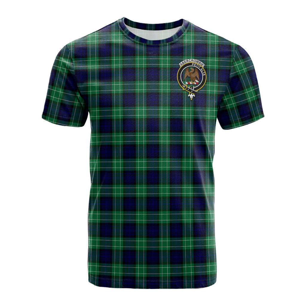 Abercrombie Tartan T-Shirt with Family Crest - Tartan Vibes Clothing