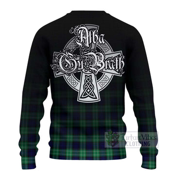 Abercrombie Tartan Ugly Sweater Featuring Alba Gu Brath Family Crest Celtic Inspired