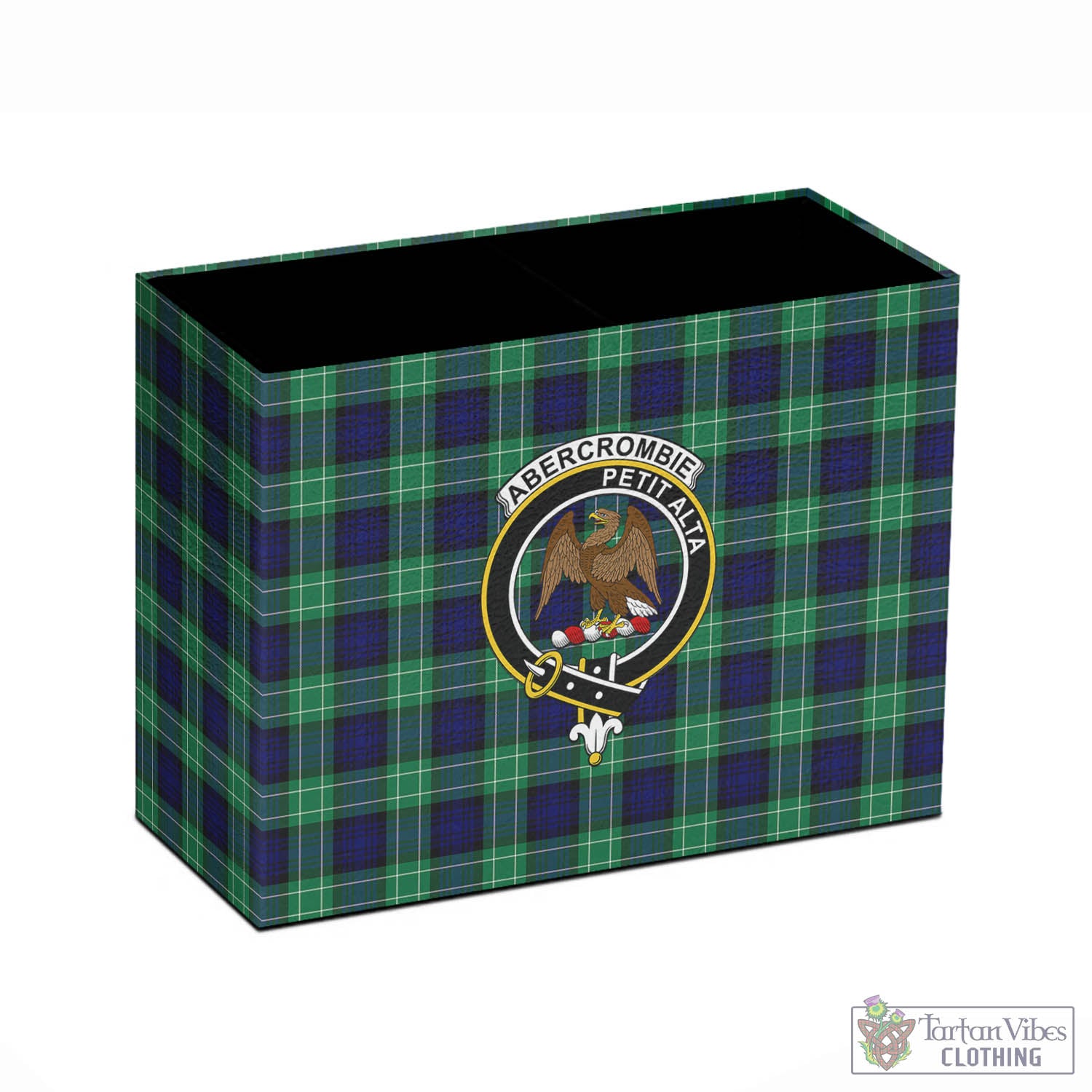 Tartan Vibes Clothing Abercrombie Tartan Pen Holder with Family Crest