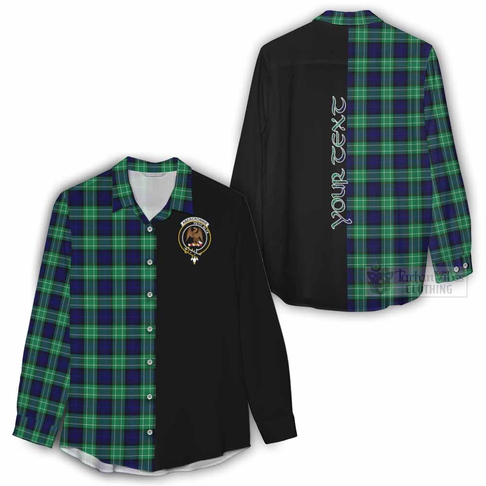 Tartan Vibes Clothing Abercrombie Tartan Women's Casual Shirt with Family Crest and Half Of Me Style