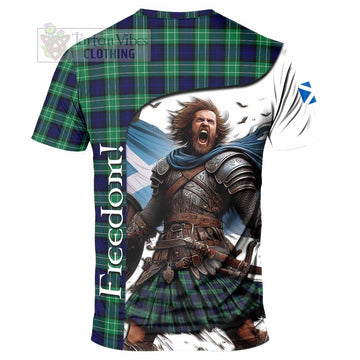 Abercrombie Crest Tartan T-Shirt Inspired by the Freedom of Scottish Warrior