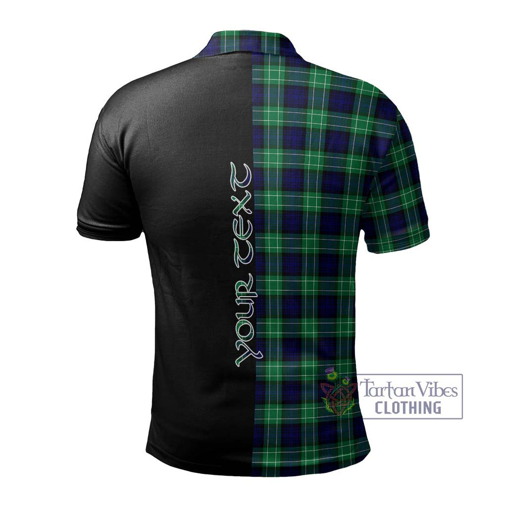 Abercrombie Tartan Polo Shirt with Family Crest and Half Of Me Style - Tartanvibesclothing Shop