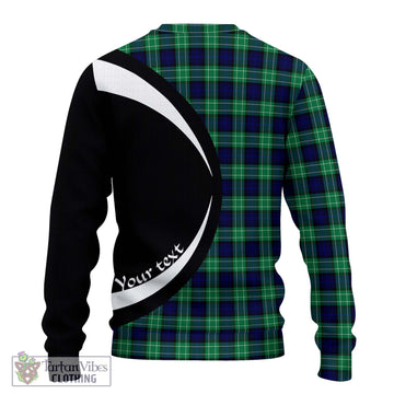 Abercrombie Tartan Ugly Sweater with Family Crest Circle Style