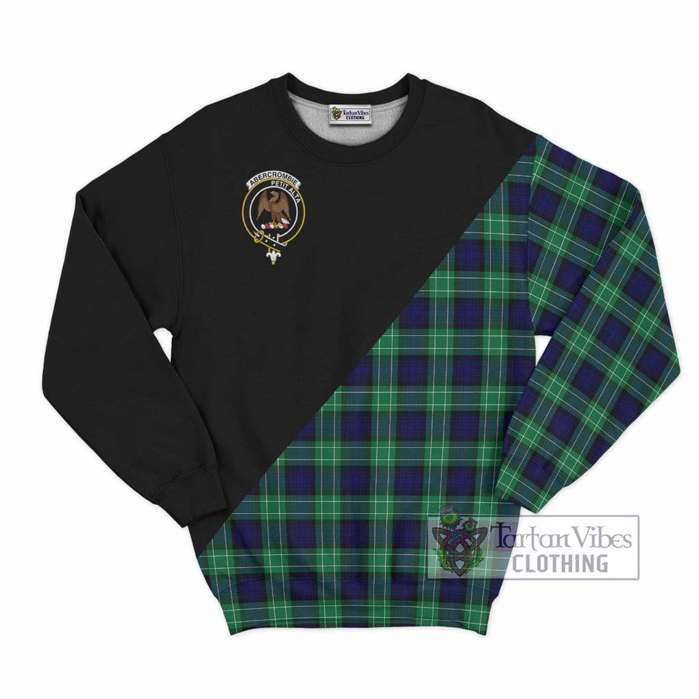 Abercrombie Tartan Sweatshirt with Family Crest and Military Logo Style - Tartanvibesclothing Shop