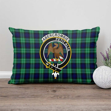 Abercrombie Tartan Pillow Cover with Family Crest