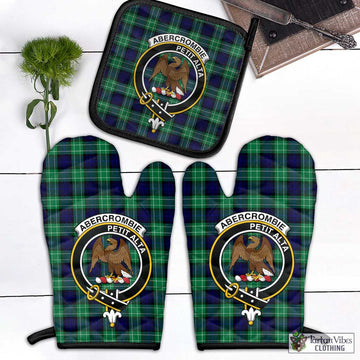 Abercrombie Tartan Combo Oven Mitt & Pot-Holder with Family Crest