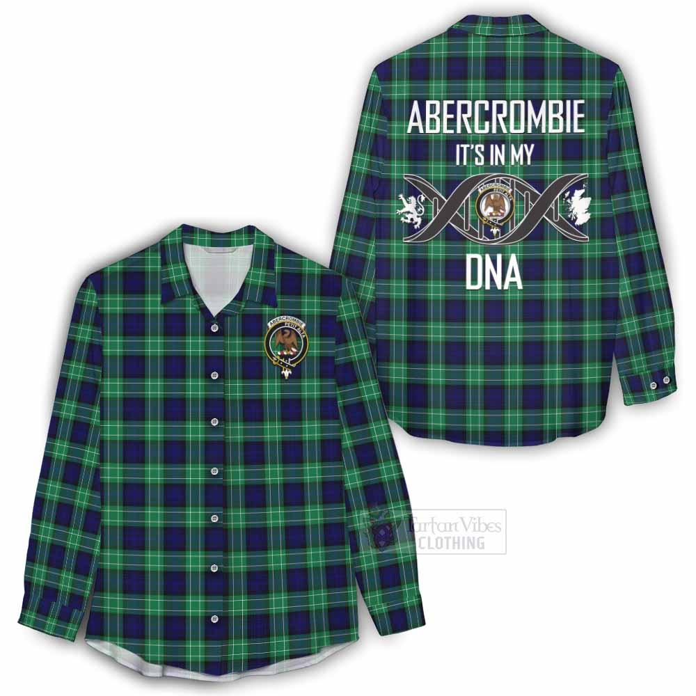 Tartan Vibes Clothing Abercrombie Tartan Women's Casual Shirt with Family Crest DNA In Me Style