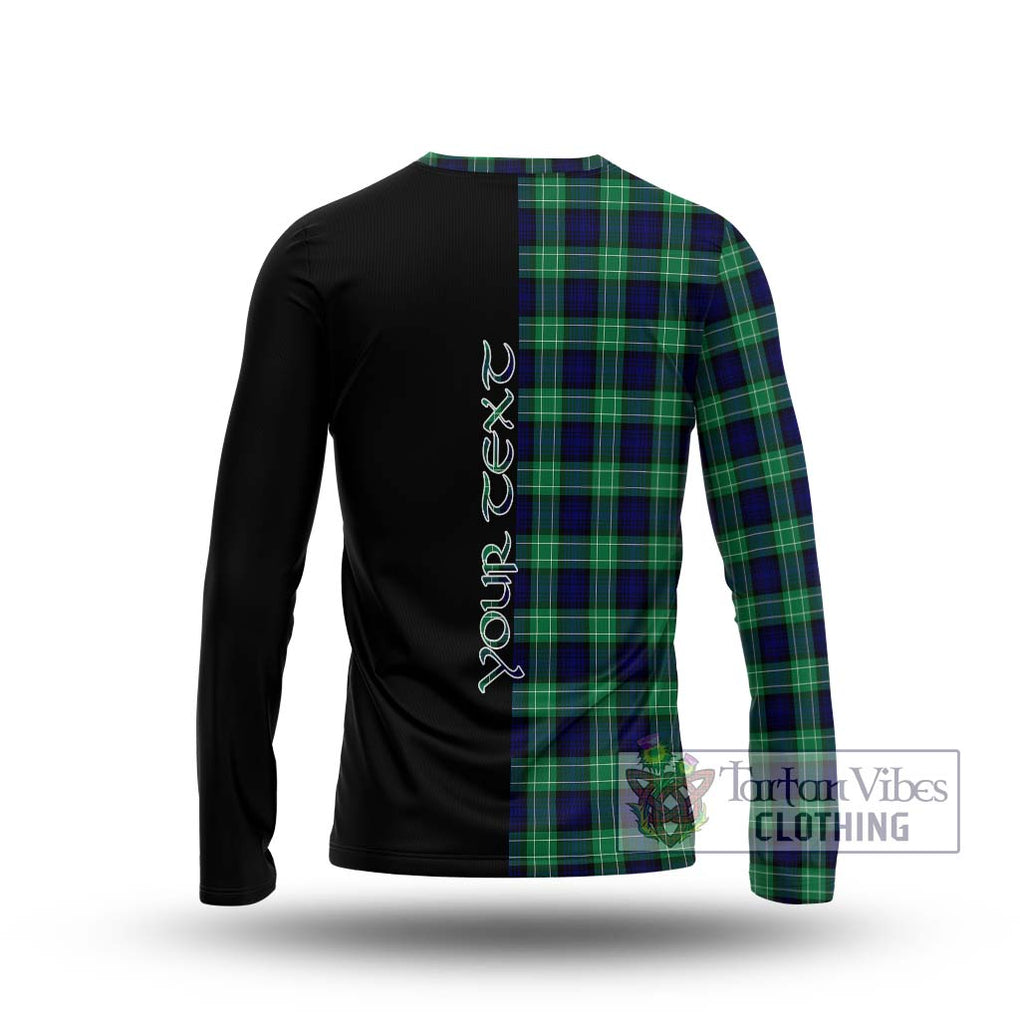 Abercrombie Tartan Long Sleeve T-Shirt with Family Crest and Half Of Me Style - Tartanvibesclothing Shop