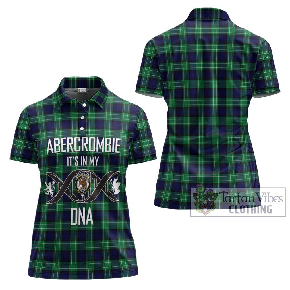 Abercrombie Tartan Women's Polo Shirt with Family Crest DNA In Me Style - Tartanvibesclothing Shop