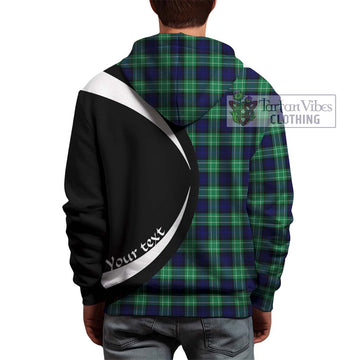 Abercrombie Tartan Hoodie with Family Crest Circle Style