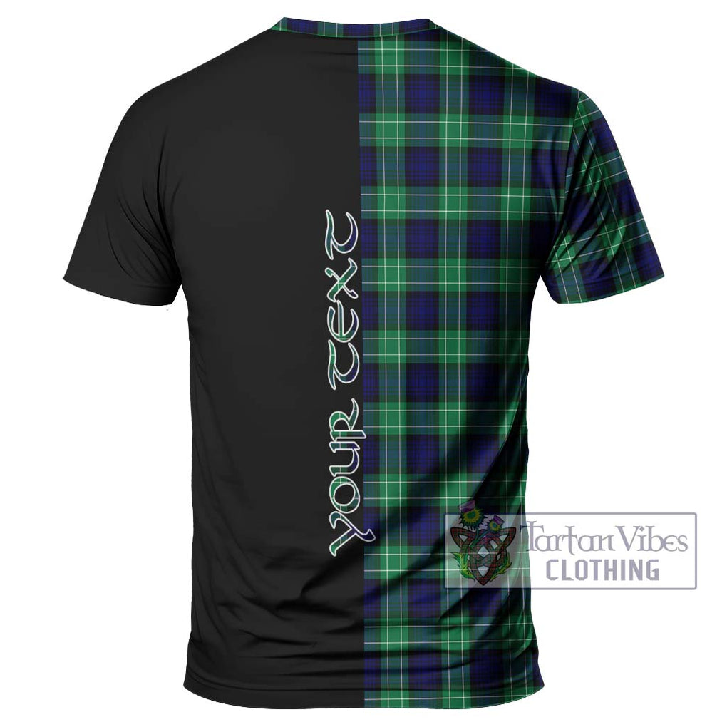 Abercrombie Tartan T-Shirt with Family Crest and Half Of Me Style - Tartanvibesclothing Shop