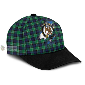 Abercrombie Tartan Classic Cap with Family Crest In Me Style