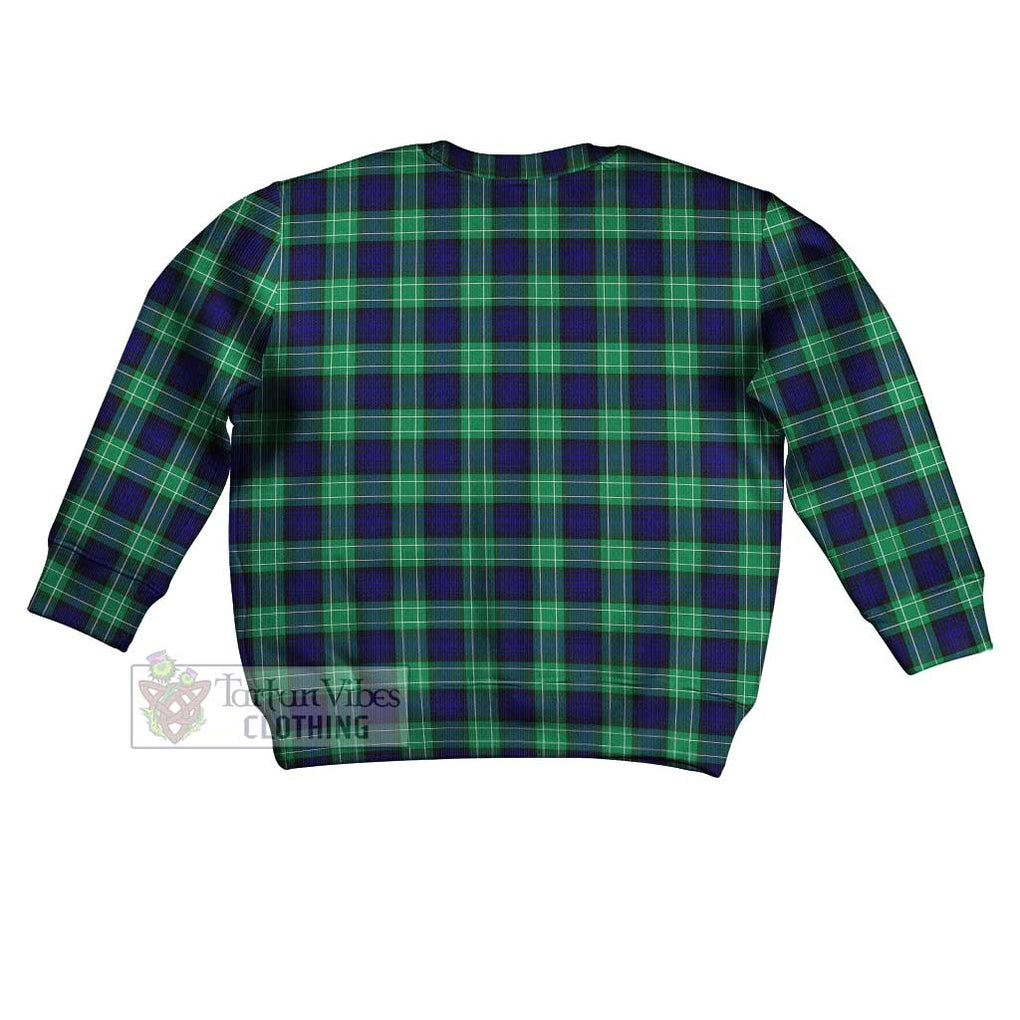 Tartan Vibes Clothing Abercrombie Tartan Kid Ugly Sweater with Family Crest