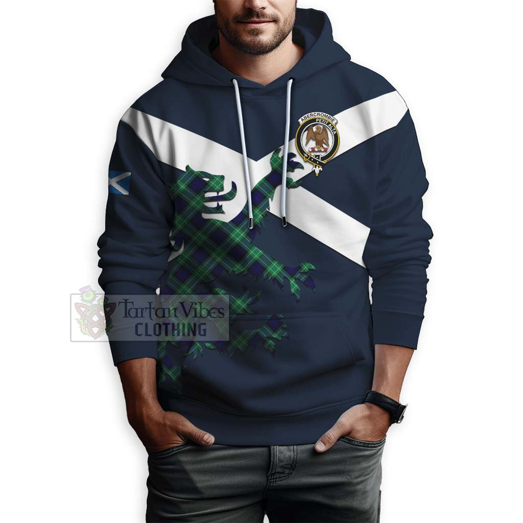 Tartan Vibes Clothing Abercrombie Tartan Lion Rampant Hoodie – Proudly Display Your Heritage with Alba Gu Brath and Clan Name