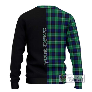 Abercrombie Tartan Ugly Sweater with Family Crest and Half Of Me Style