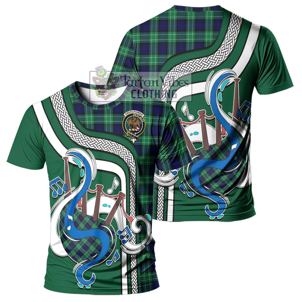 Abercrombie Tartan T-Shirt with Epic Bagpipe Style - Tartanvibesclothing Shop