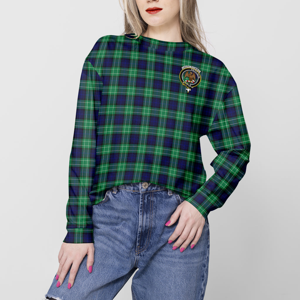 Abercrombie Tartan Sweatshirt with Family Crest - Tartan Vibes Clothing