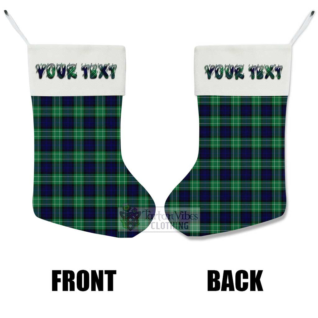 Tartan Vibes Clothing Abercrombie Tartan Christmas Stocking with Personalized Text