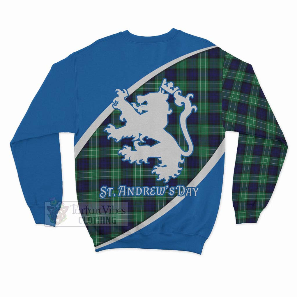 Tartan Vibes Clothing Abercrombie Family Crest Tartan Sweatshirt Celebrate Saint Andrew's Day in Style