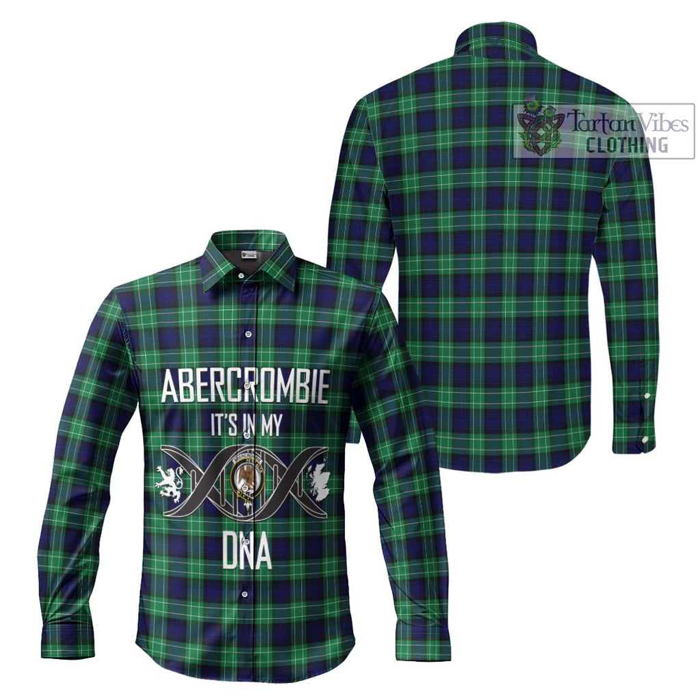 Abercrombie Tartan Long Sleeve Button Shirt with Family Crest DNA In Me Style Men's Shirt - Tartanvibesclothing Shop