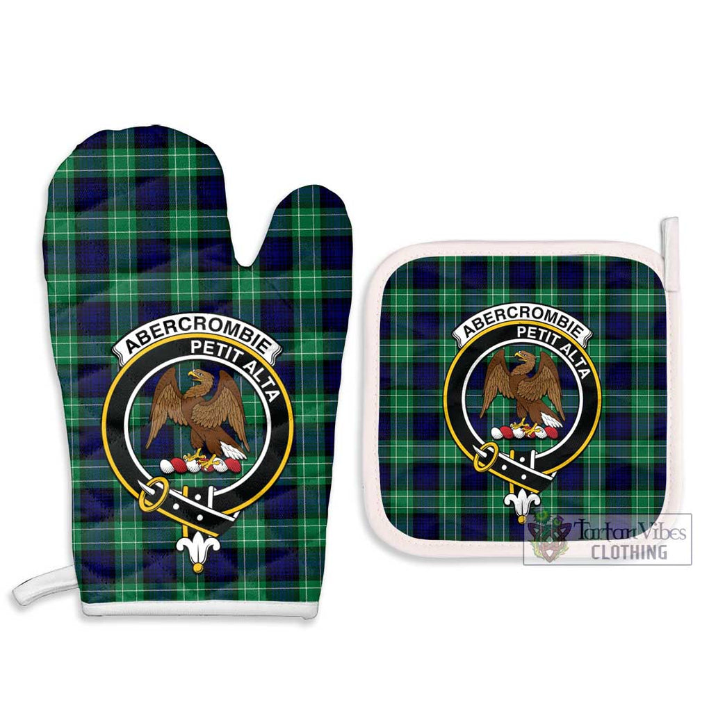 Abercrombie Tartan Combo Oven Mitt & Pot-Holder with Family Crest Combo 1 Oven Mitt & 2 Pot-Holder White - Tartan Vibes Clothing