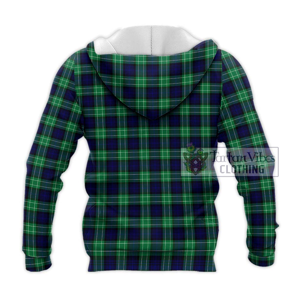 Abercrombie Tartan Knitted Hoodie with Family Crest DNA In Me Style - Tartanvibesclothing Shop