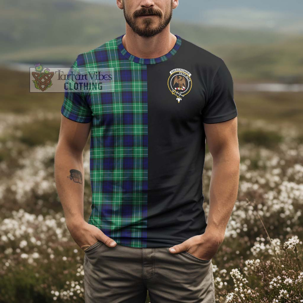 Abercrombie Tartan T-Shirt with Family Crest and Half Of Me Style - Tartanvibesclothing Shop