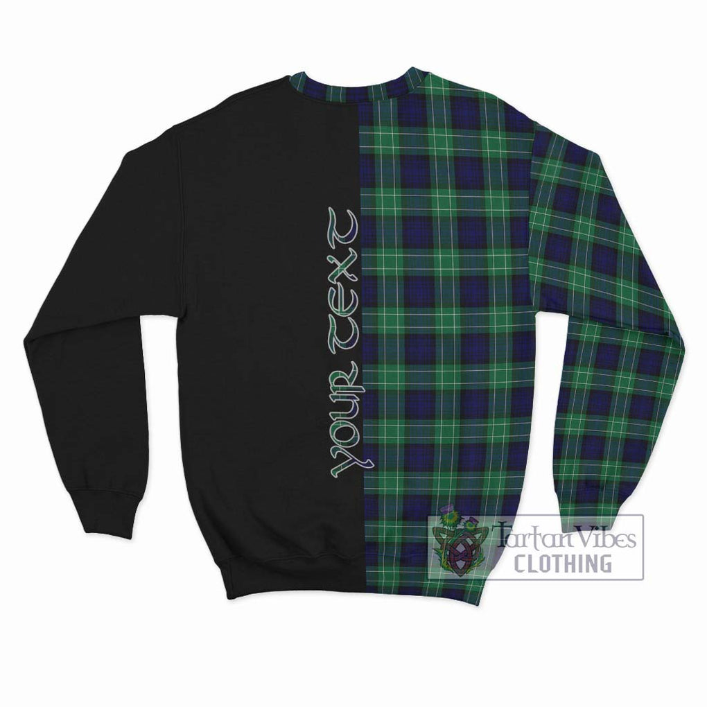 Abercrombie Tartan Sweatshirt with Family Crest and Half Of Me Style - Tartanvibesclothing Shop