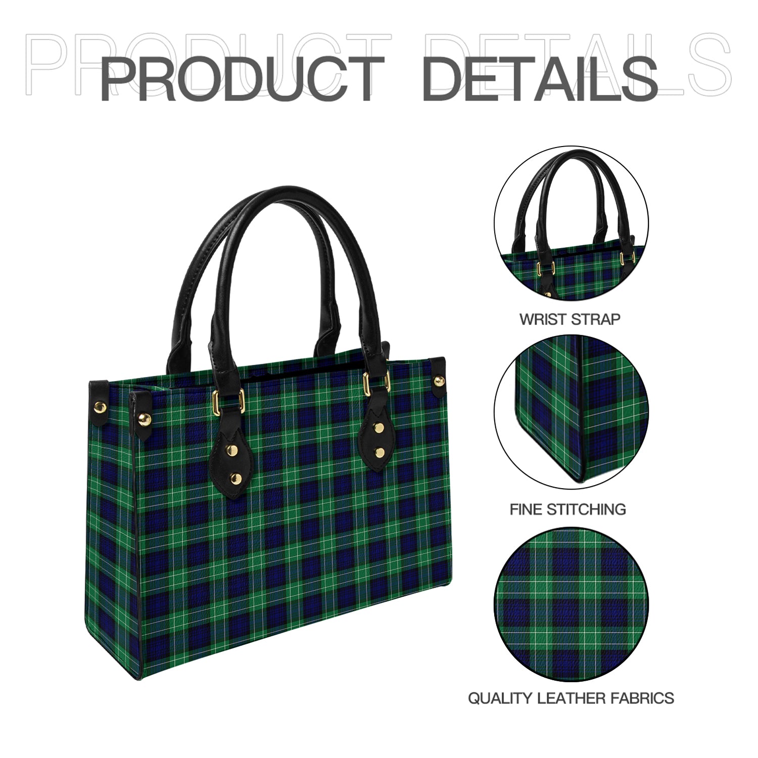 Abercrombie Tartan Leather Bag - Tartanvibesclothing