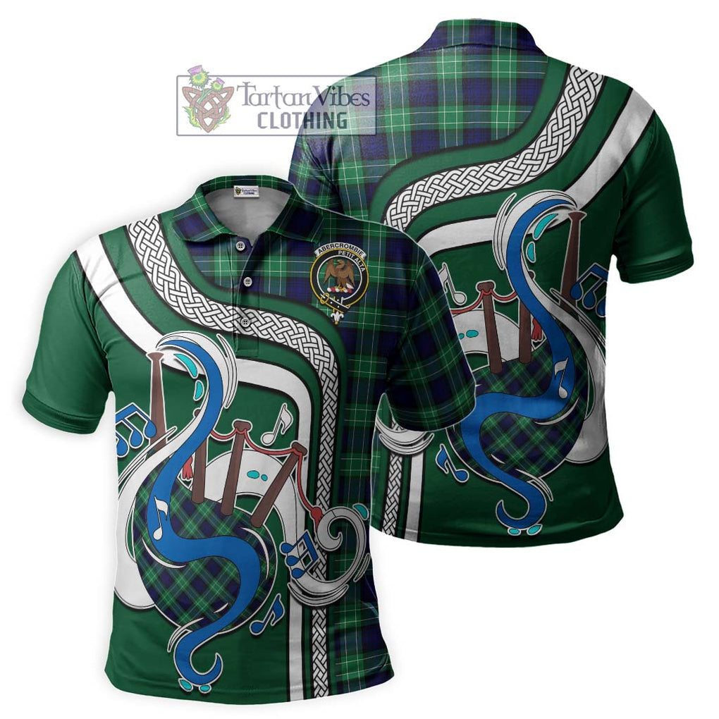 Tartan Vibes Clothing Abercrombie Tartan Polo Shirt with Epic Bagpipe Style