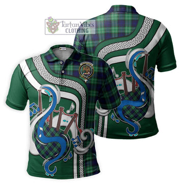 Abercrombie Tartan Polo Shirt with Epic Bagpipe Style