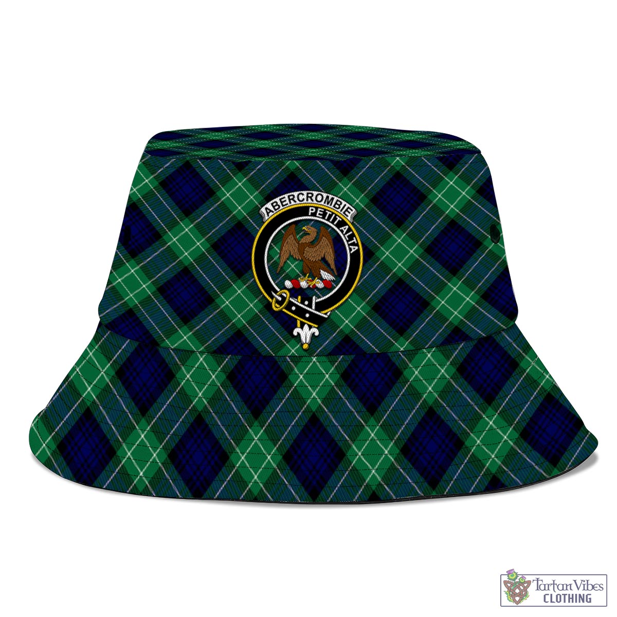 Tartan Vibes Clothing Abercrombie Tartan Bucket Hat with Family Crest