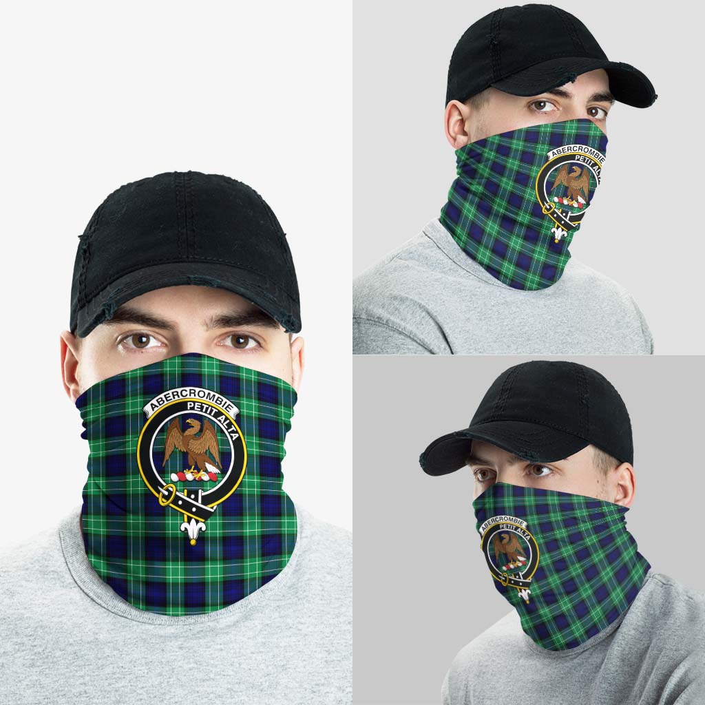 Abercrombie Tartan Neck Gaiters, Tartan Bandanas, Tartan Head Band with Family Crest