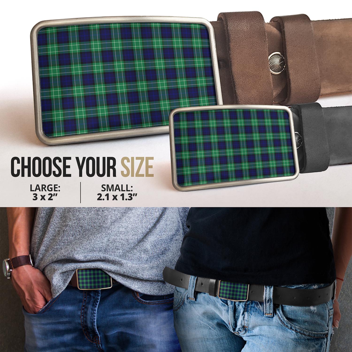 Abercrombie Tartan Belt Buckles - Tartan Vibes Clothing