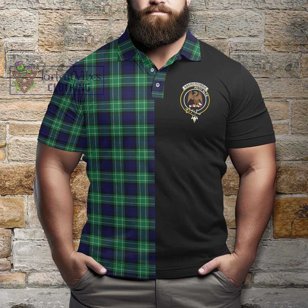 Abercrombie Tartan Polo Shirt with Family Crest and Half Of Me Style - Tartanvibesclothing Shop