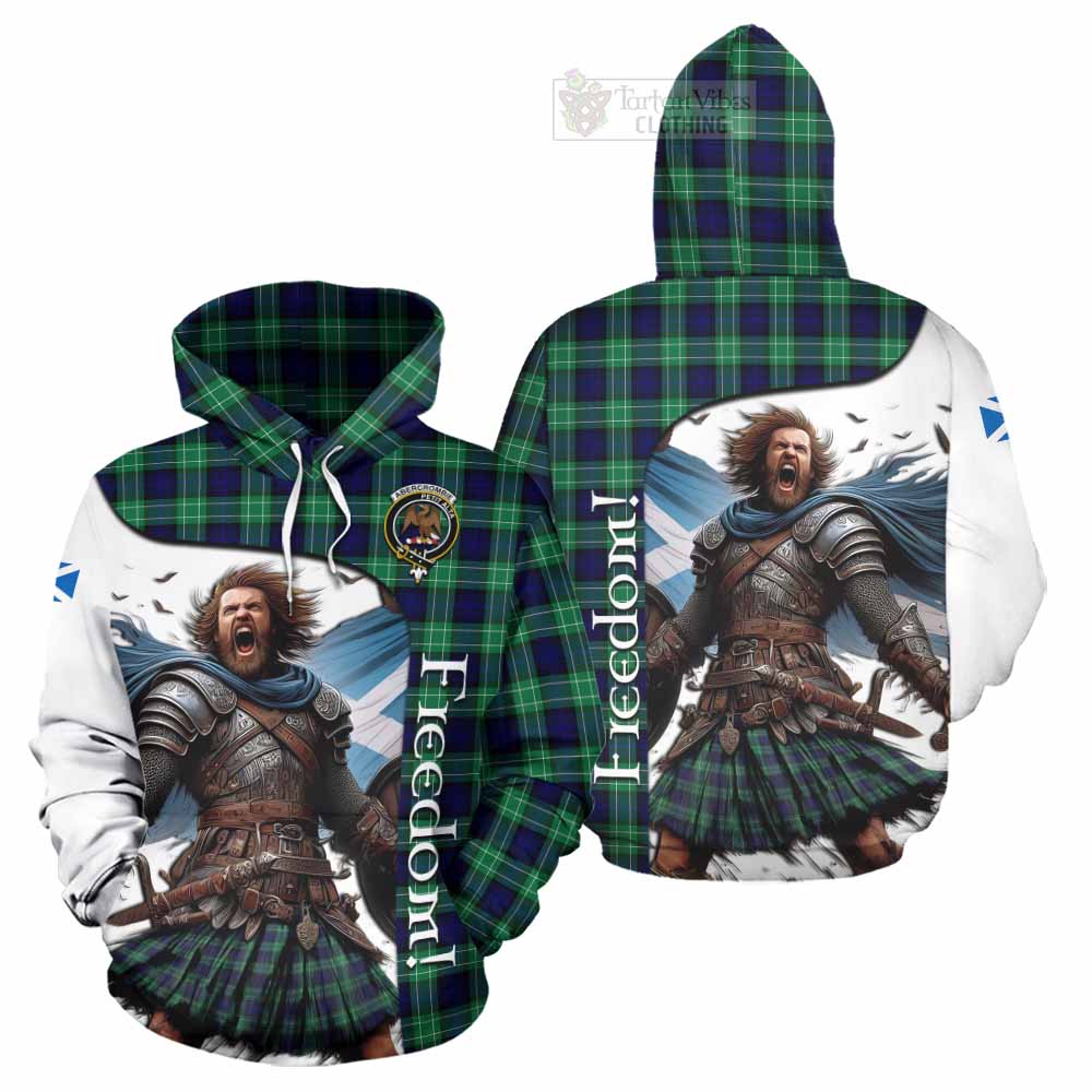 Tartan Vibes Clothing Abercrombie Crest Tartan Hoodie Inspired by the Freedom of Scottish Warrior