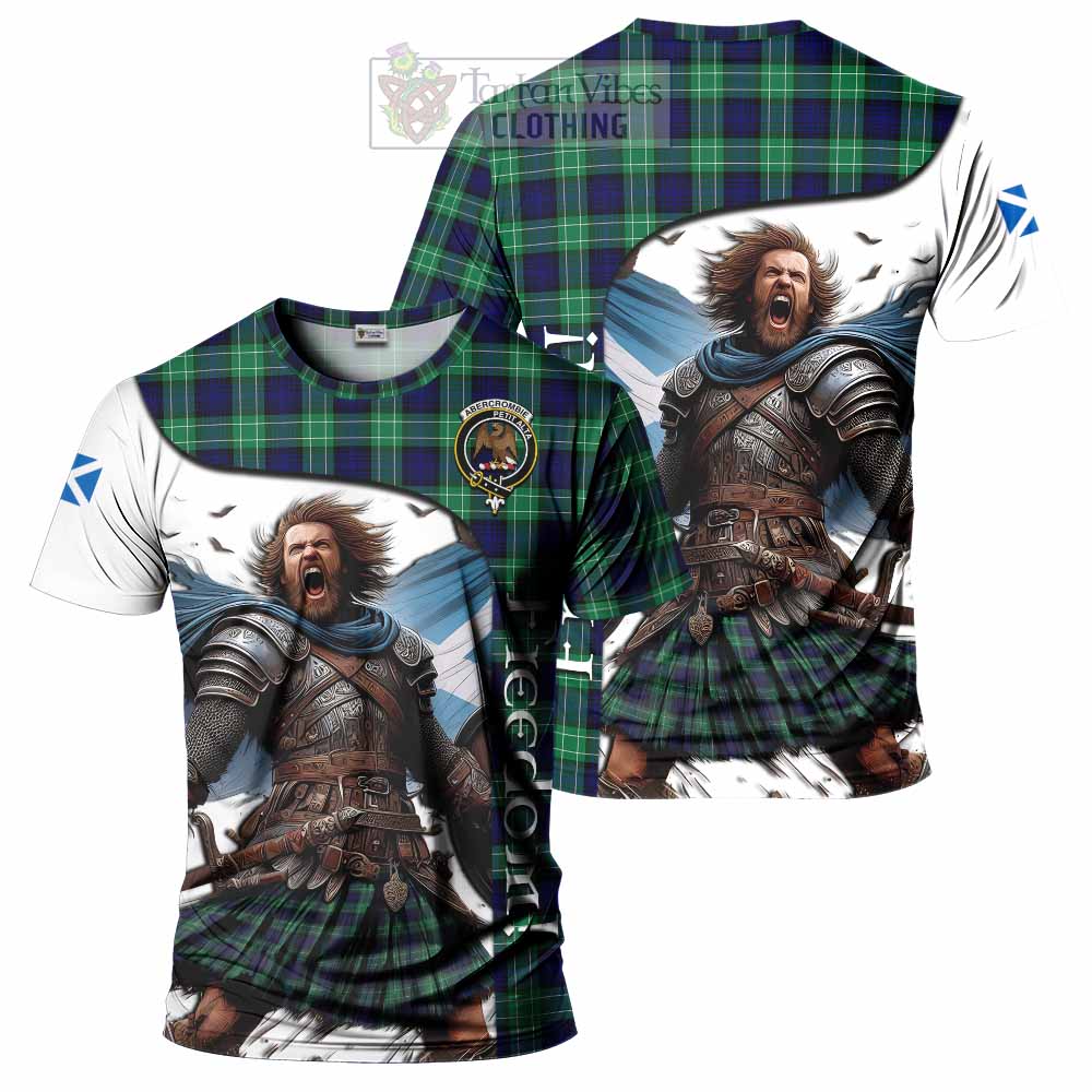 Abercrombie Crest Tartan T-Shirt Inspired by the Freedom of Scottish Warrior