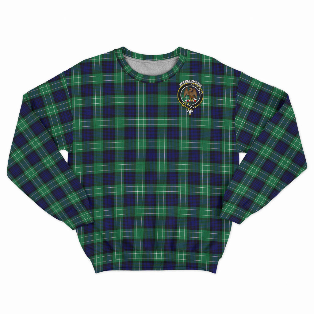 Abercrombie Tartan Sweatshirt with Family Crest - Tartanvibesclothing