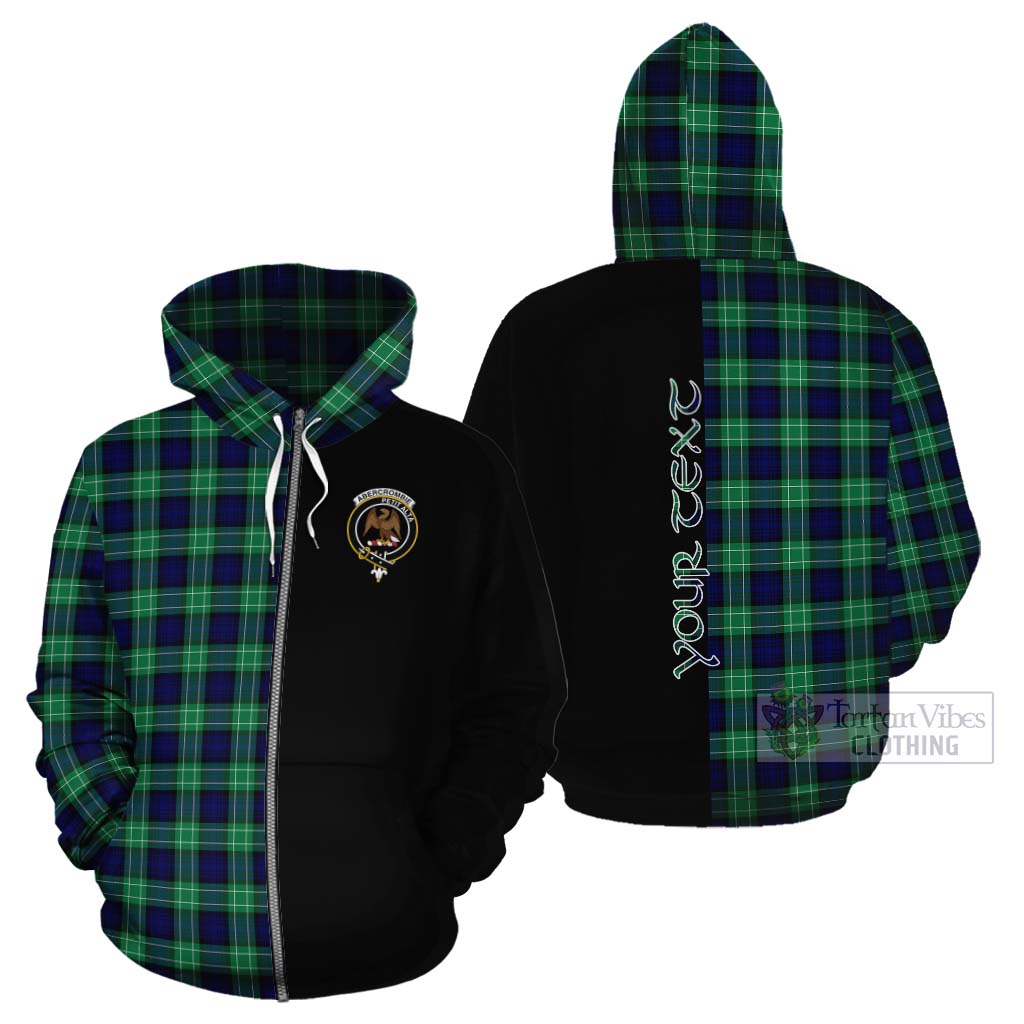 Tartan Vibes Clothing Abercrombie Tartan Cotton Hoodie with Family Crest and Half Of Me Style