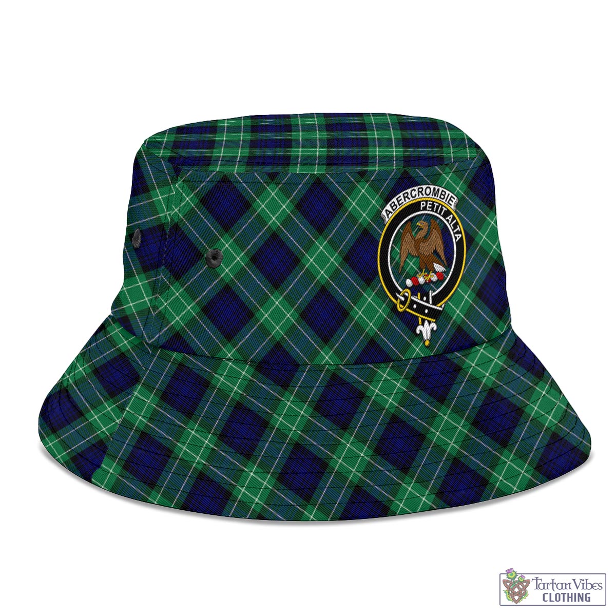 Tartan Vibes Clothing Abercrombie Tartan Bucket Hat with Family Crest