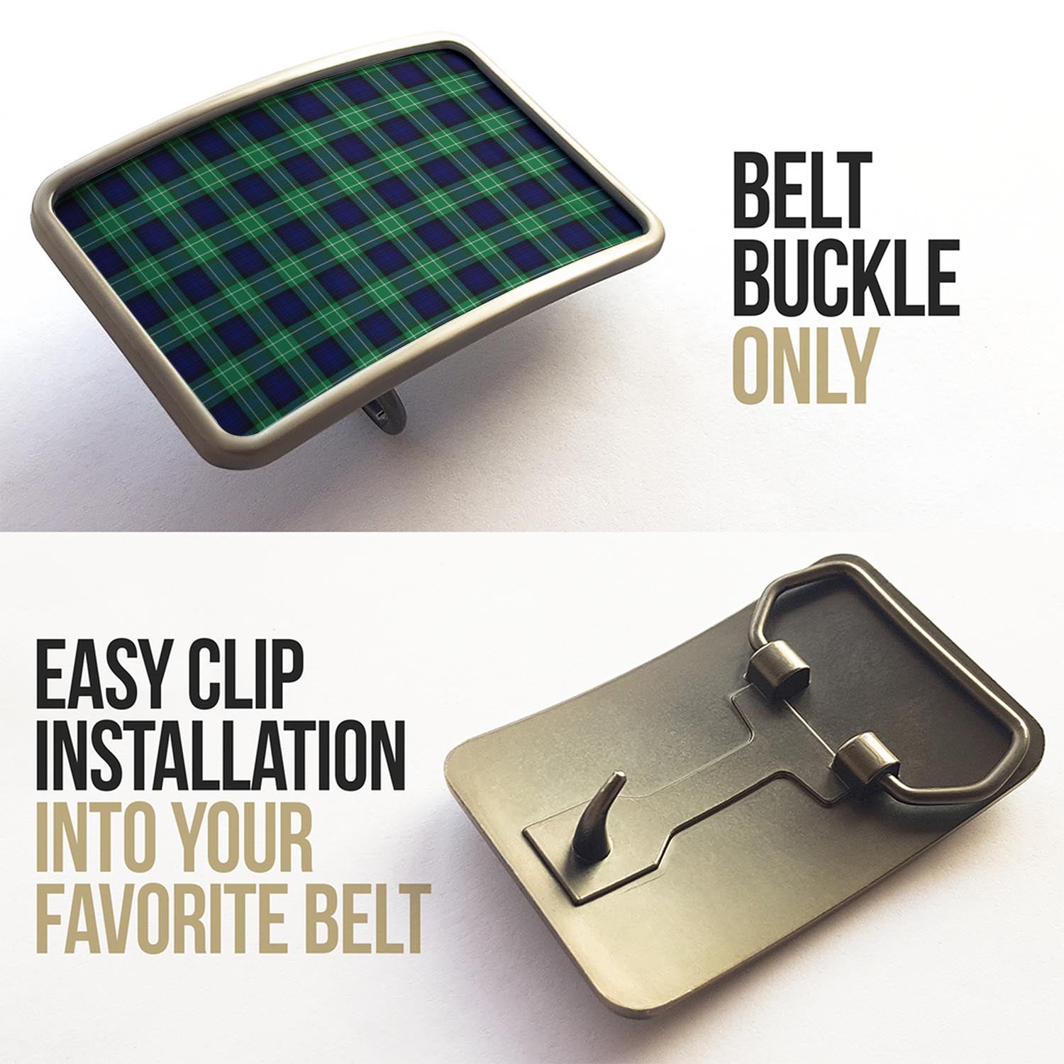 Abercrombie Tartan Belt Buckles - Tartan Vibes Clothing