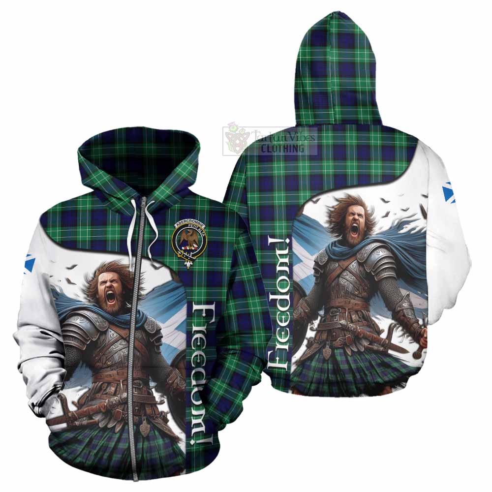 Tartan Vibes Clothing Abercrombie Crest Tartan Hoodie Inspired by the Freedom of Scottish Warrior