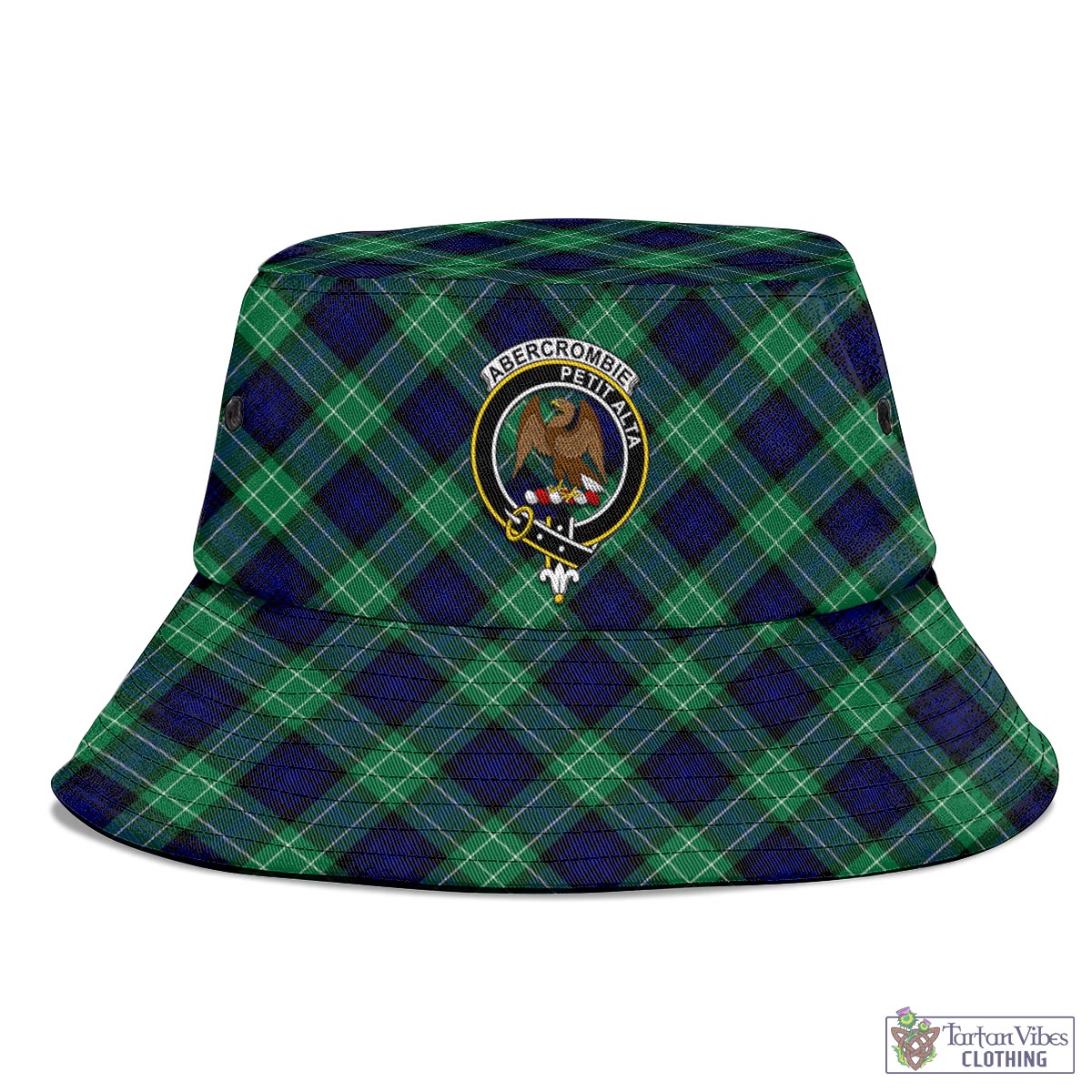 Tartan Vibes Clothing Abercrombie Tartan Bucket Hat with Family Crest