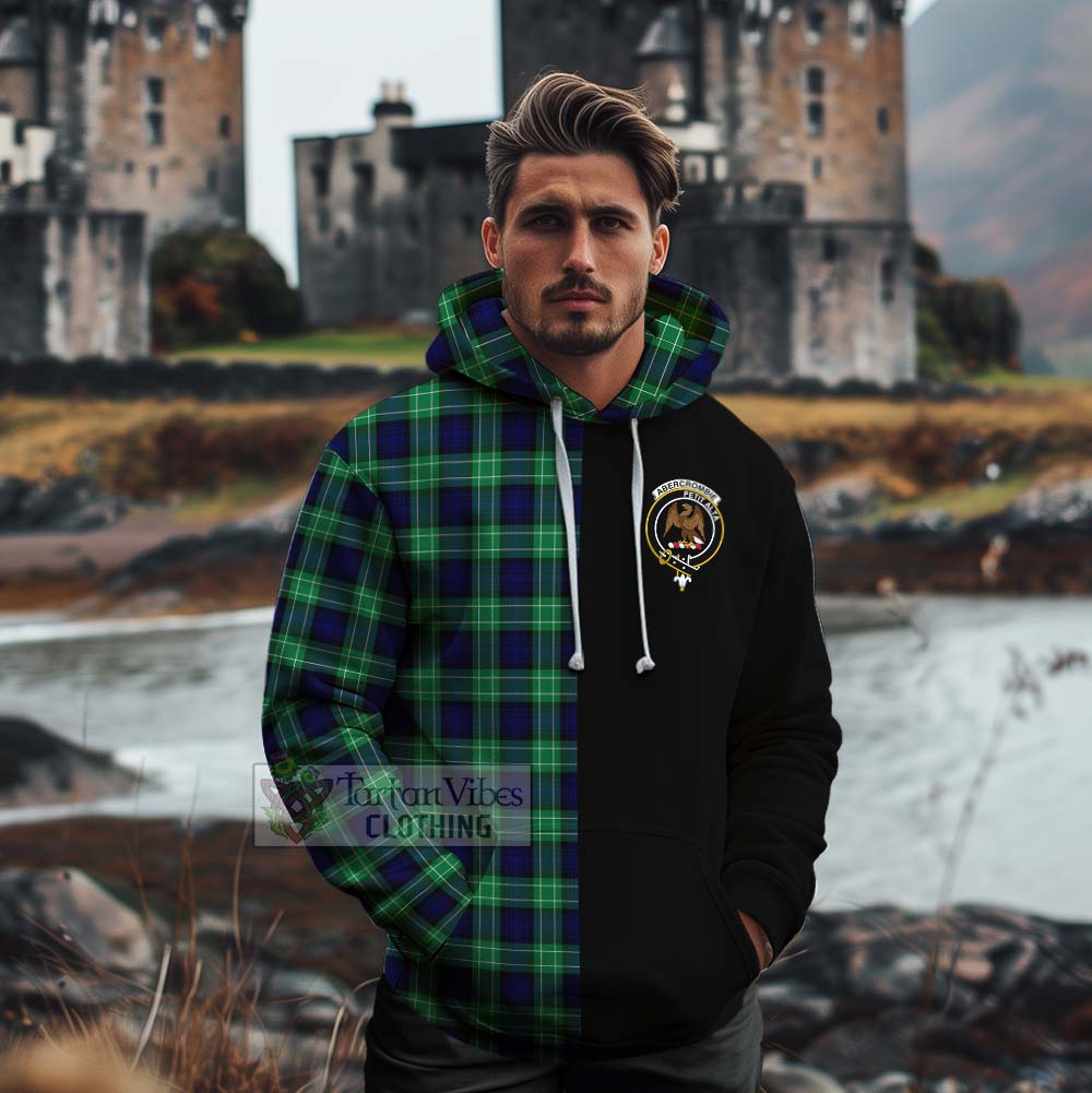 Tartan Vibes Clothing Abercrombie Tartan Cotton Hoodie with Family Crest and Half Of Me Style