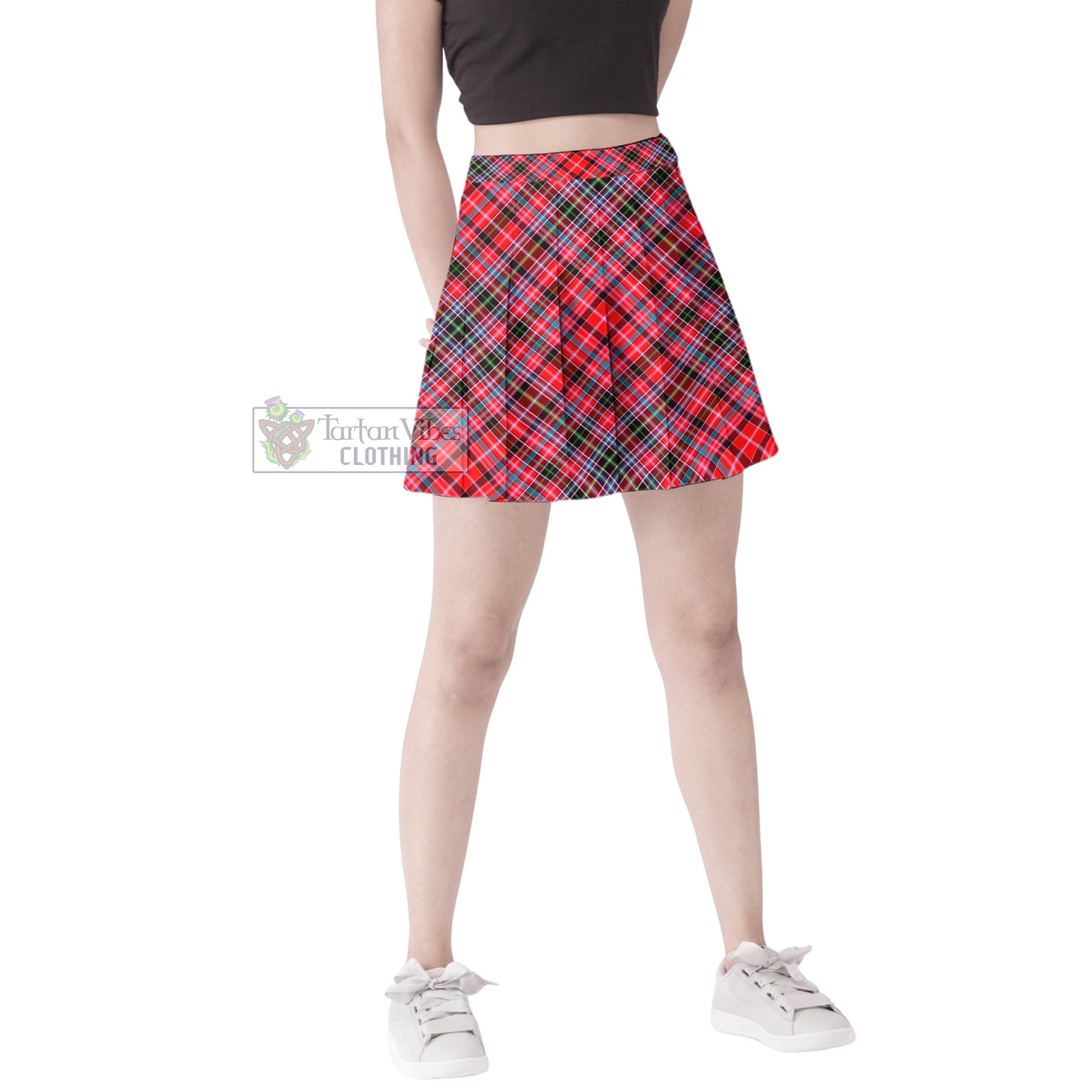 Tartan Vibes Clothing Aberdeen District Tartan Women's Plated Mini Skirt