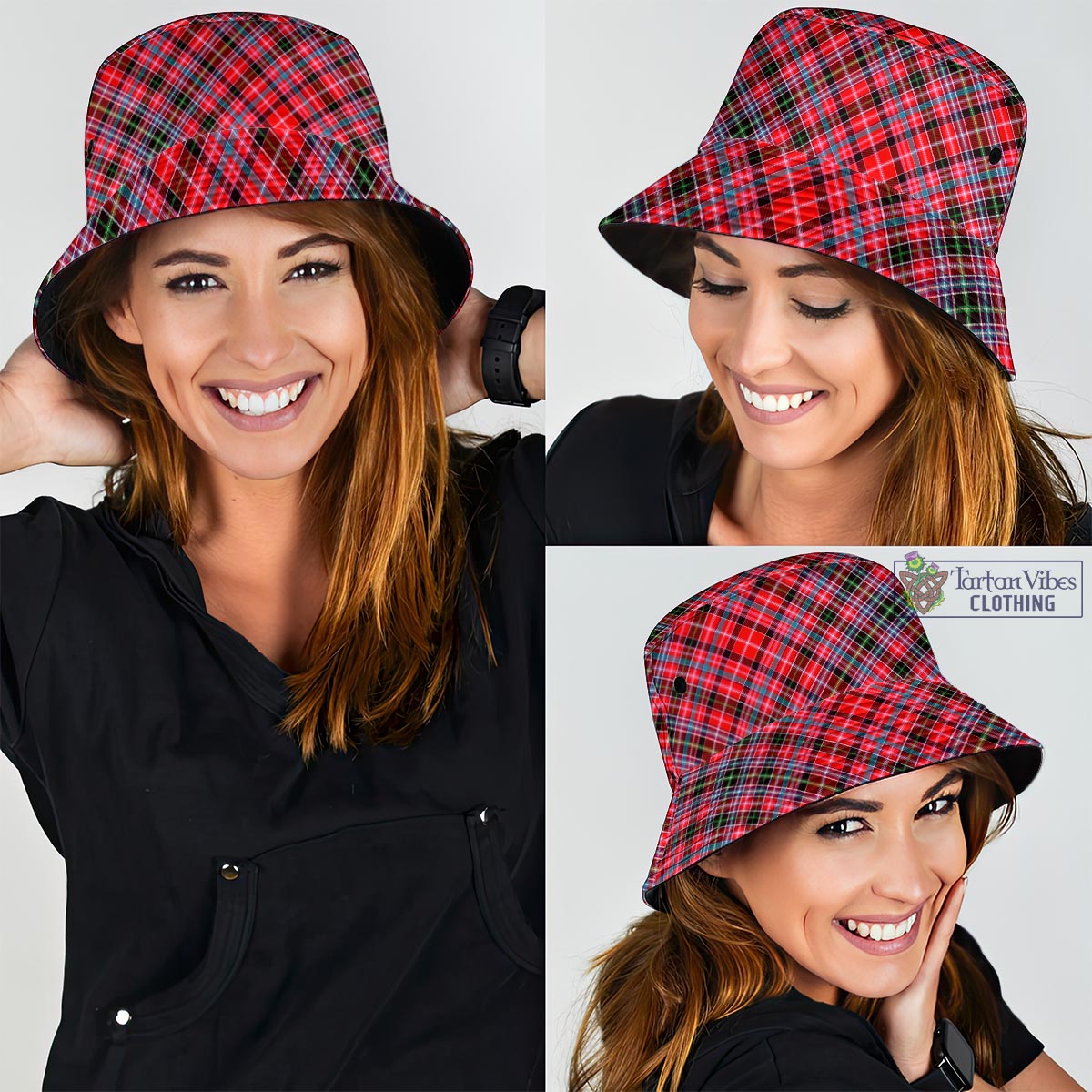 NWT TARTAN TRADITIONS Fashionable Plaid Check shops Patterned Bucket Hat