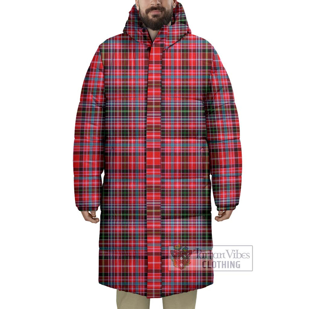 Tartan Vibes Clothing Aberdeen District Tartan Long Down Jacket