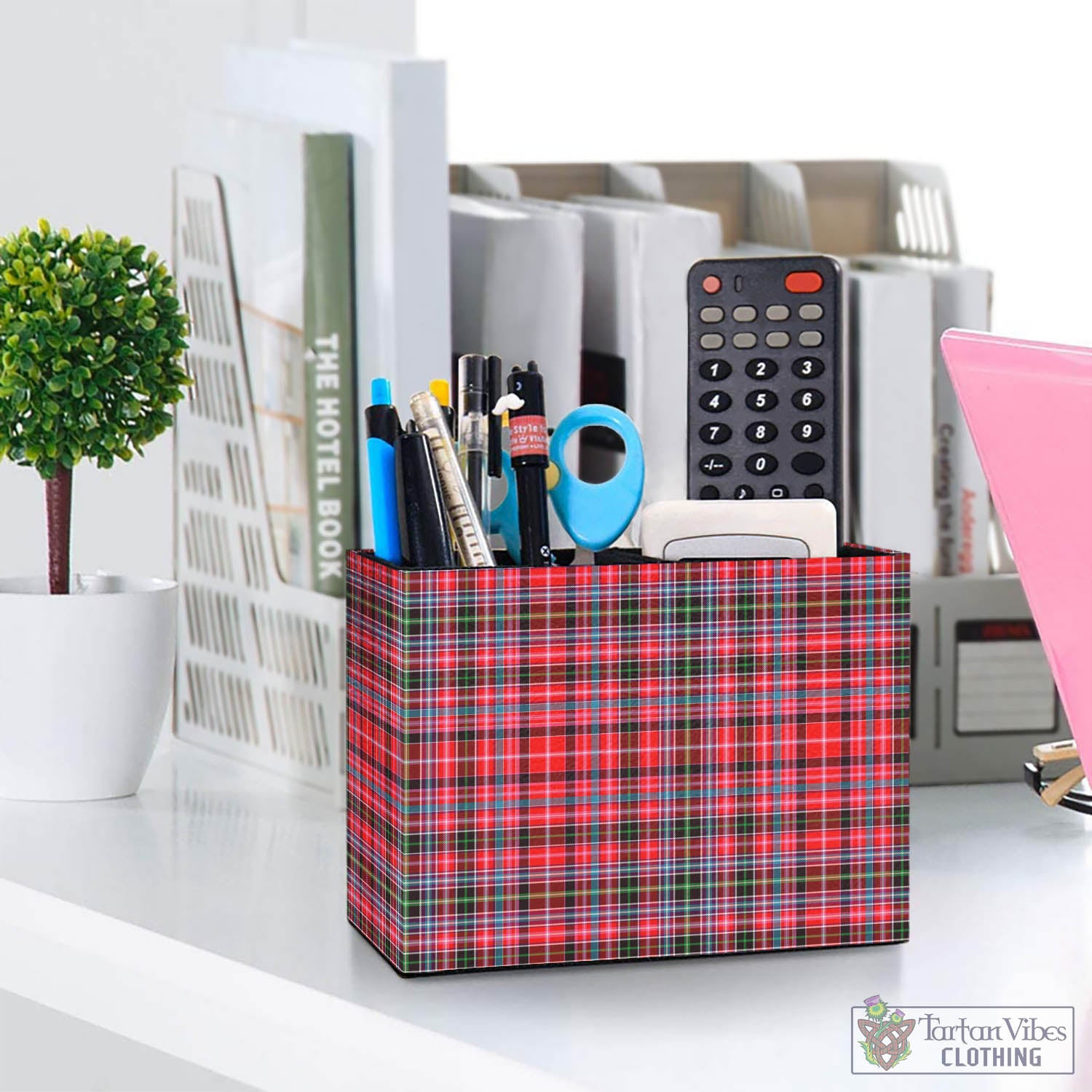 Tartan Vibes Clothing Aberdeen District Tartan Pen Holder