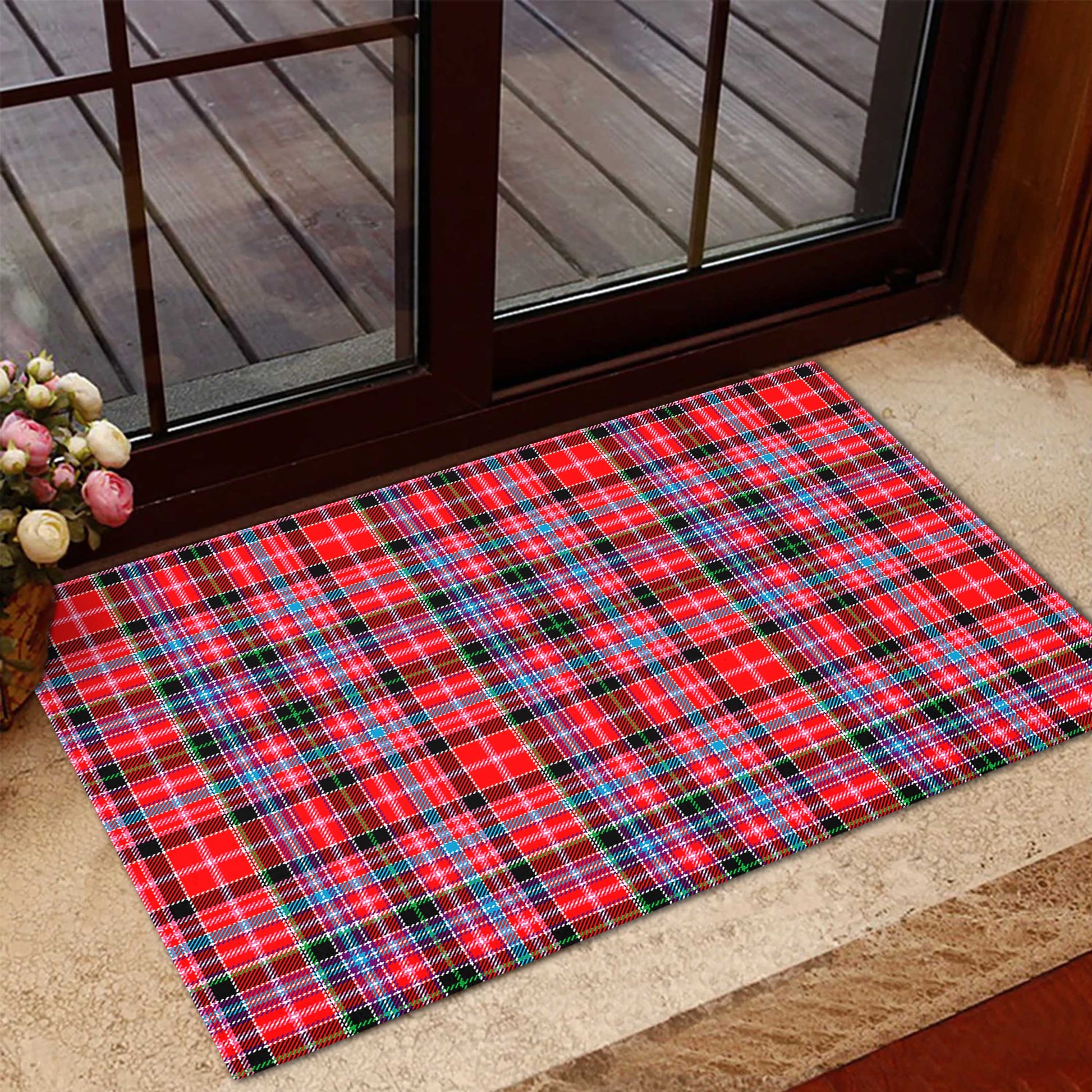 Aberdeen District Tartan Door Mat - Tartanvibesclothing